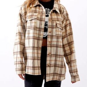 pacsun Flannel plaid jacket Shacket xs/s
